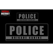 Bandes PVC - POLICE - BRIGADE CANINE- 3 Couleurs