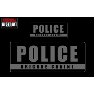 Bandes PVC - POLICE - BRIGADE CANINE- 3 Couleurs